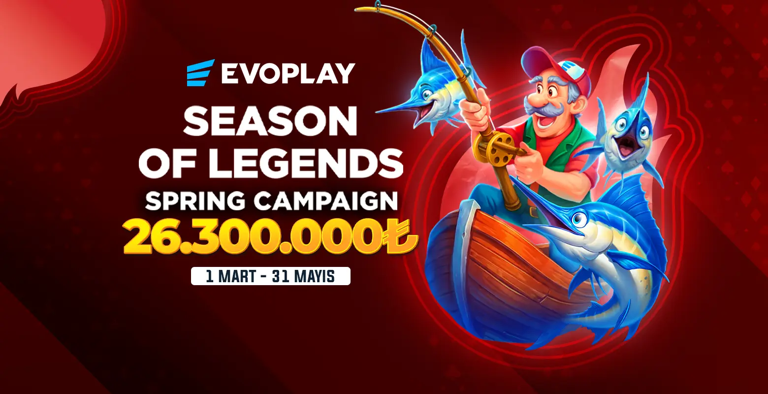 Evoplay sağlayıcısının seçili oyunlarında toplam 26.300.000₺ ödüllü turnuvasına hemen katıl!